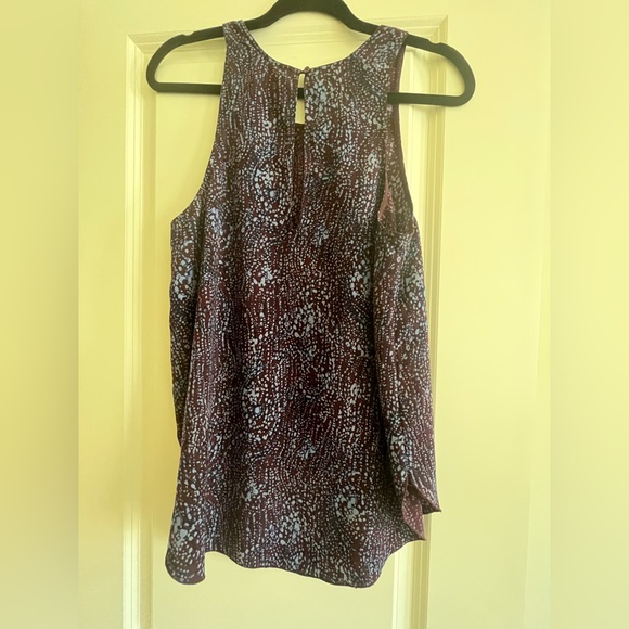 Aritzia Wilfred Purple Patterned Sevres Blouse Medium - Picture 5 of 6